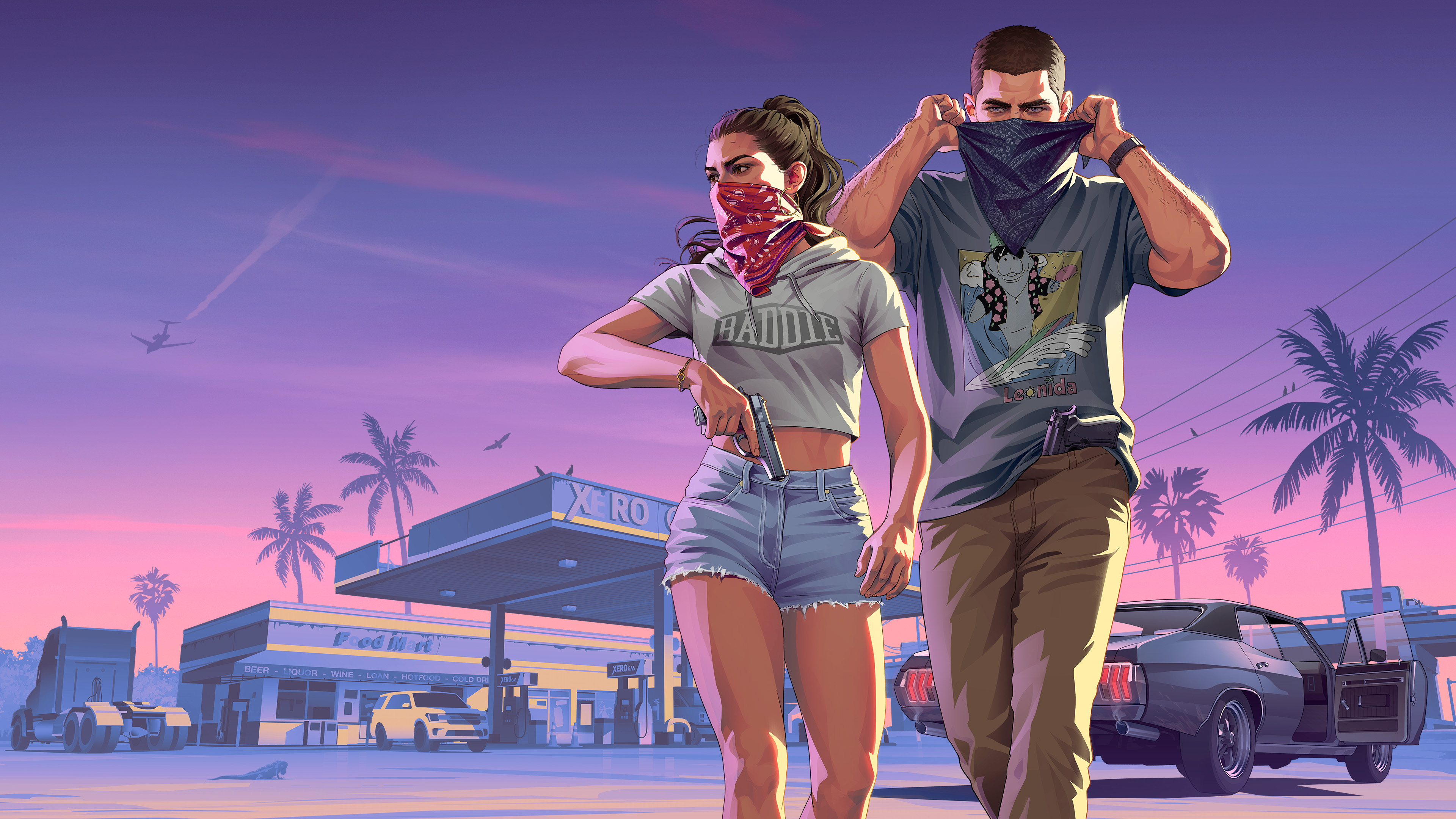 Official GTA VI Jason and Lucia artwork